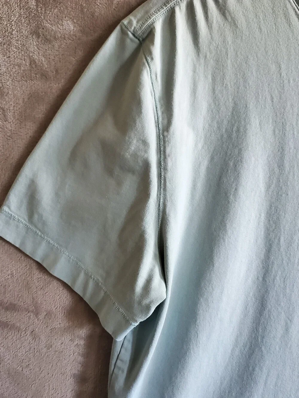 Banana Republic Authentic Tee Mens L Mint Green Supima Cotton Pocket T-shirt